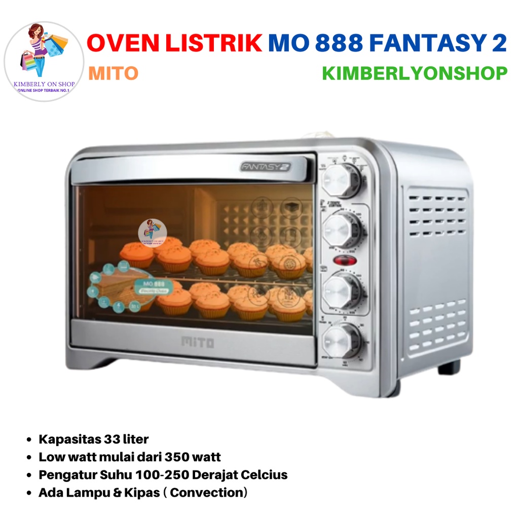 Oven listrik Fantasy MO 888 33 liter MITO