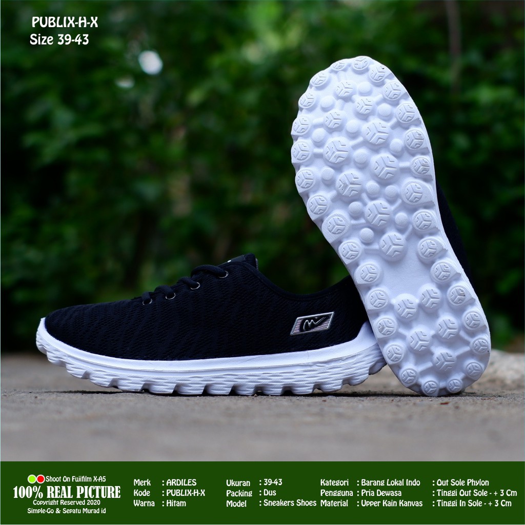 SEPATU SNEAKER PRIA DEWASA ARDILES KYUSU - FIREFOX - PUBLIX 38-43