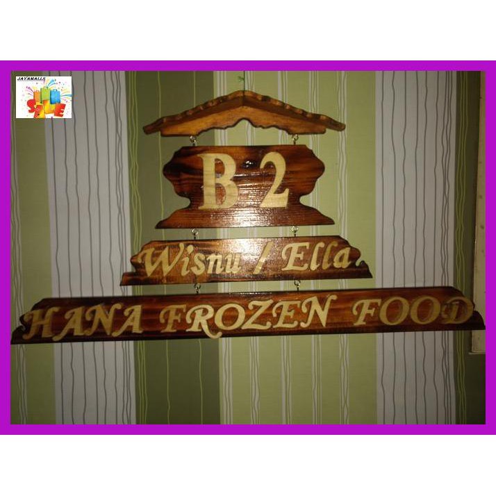 

NASIKUL- PAPAN NAMA /PAPAN ALAMAT RUMAH/ALAMAT KAYU/UNIK HANDYCRAF/HANDMADE -ASLII.