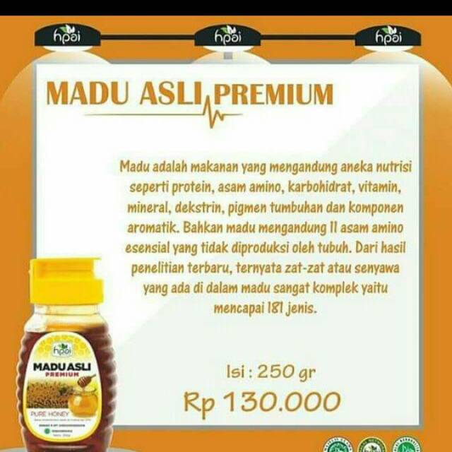 

Madu asli premium