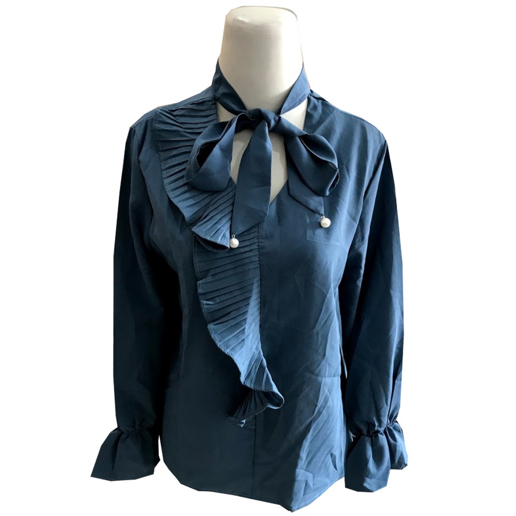 (T279) BLOUSE TOSCA TUA LEHER RENDA TALI MANIK