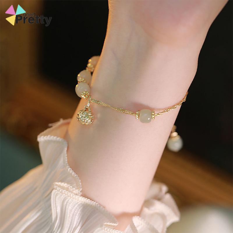 Niche desain pacar gaya country gold bell pendant gelang gelang hadiah khusus - PD