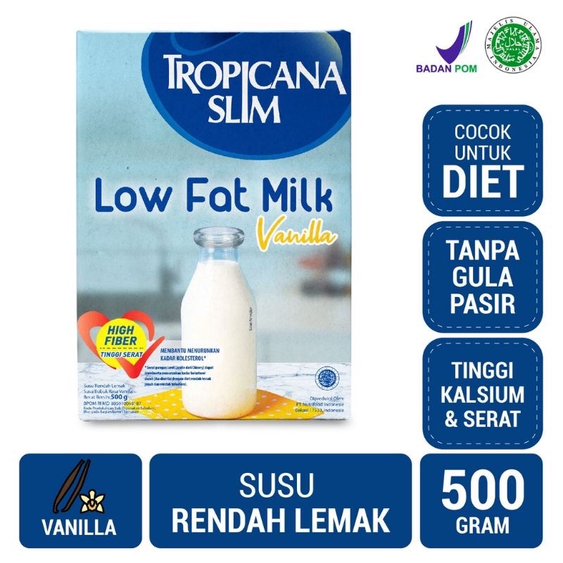 

TROPICANA SLIM LOW FAT VANILLA MILK 500 GR