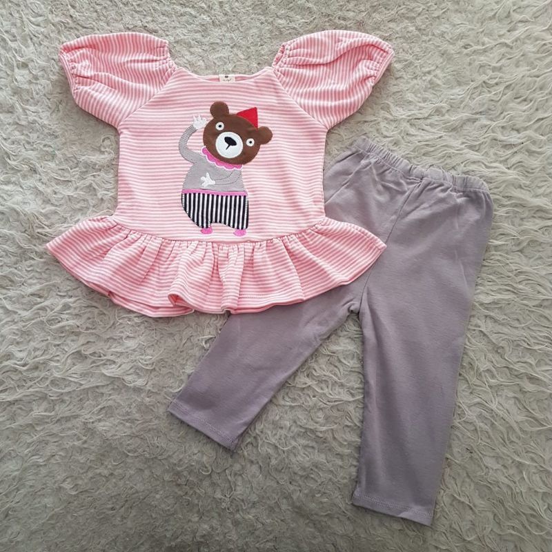 baju bayi Bear Casual Set