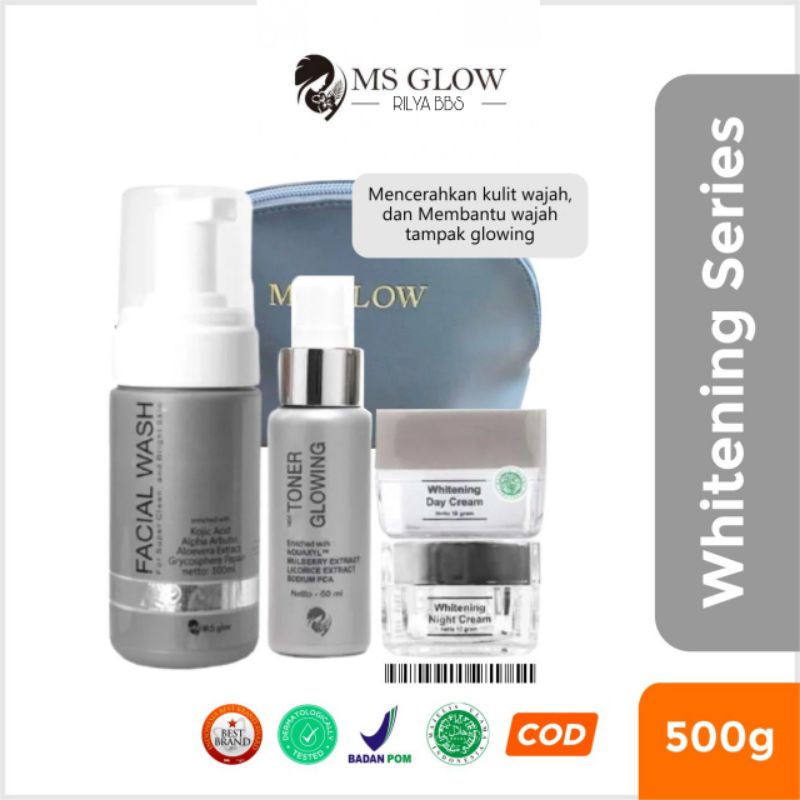 MS GLOW WHITENING SERIES 1 PAKET 4 ITEM