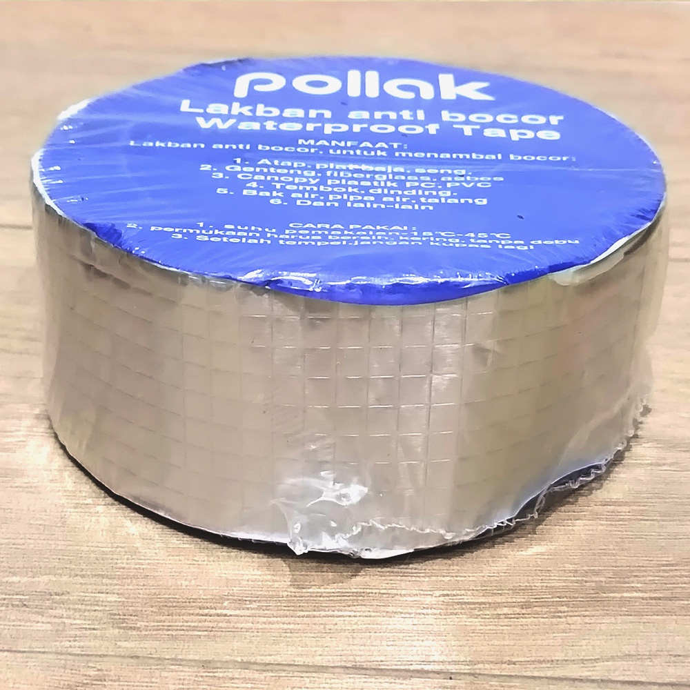 LAKBAN ANTI BOCOR / ALUMINIUM FOIL TAPE SUPER WATERPOOF TAHAN PANAS / RUBBER PELEKAT