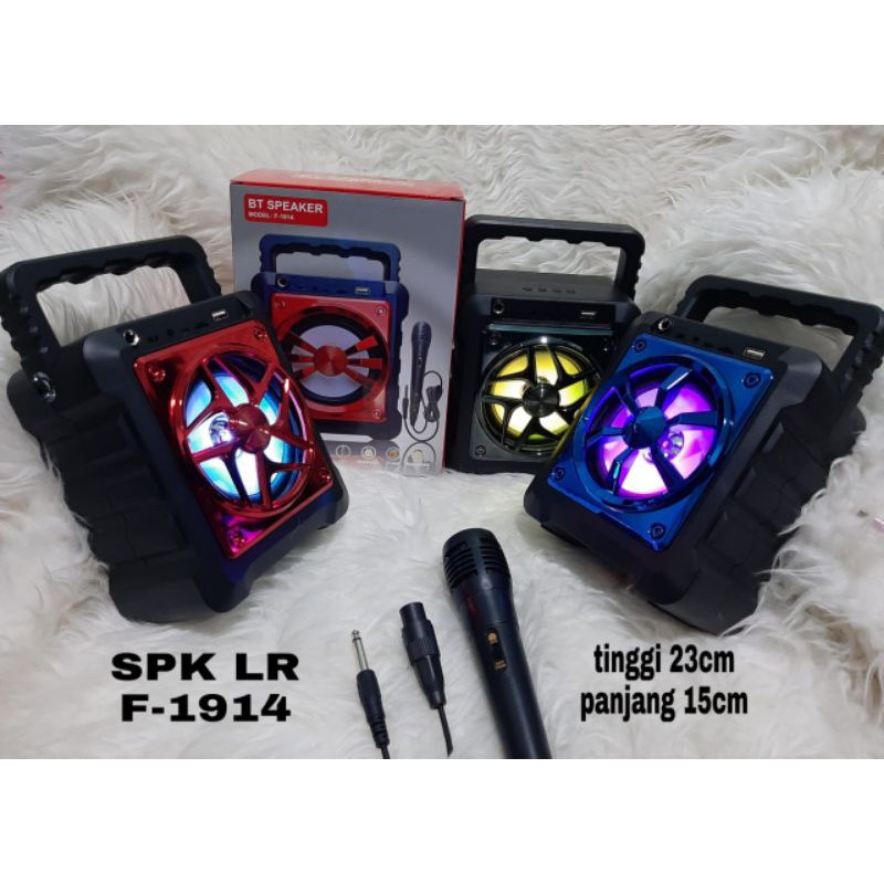 speaker bluetooth LR F1914+mic karaoke