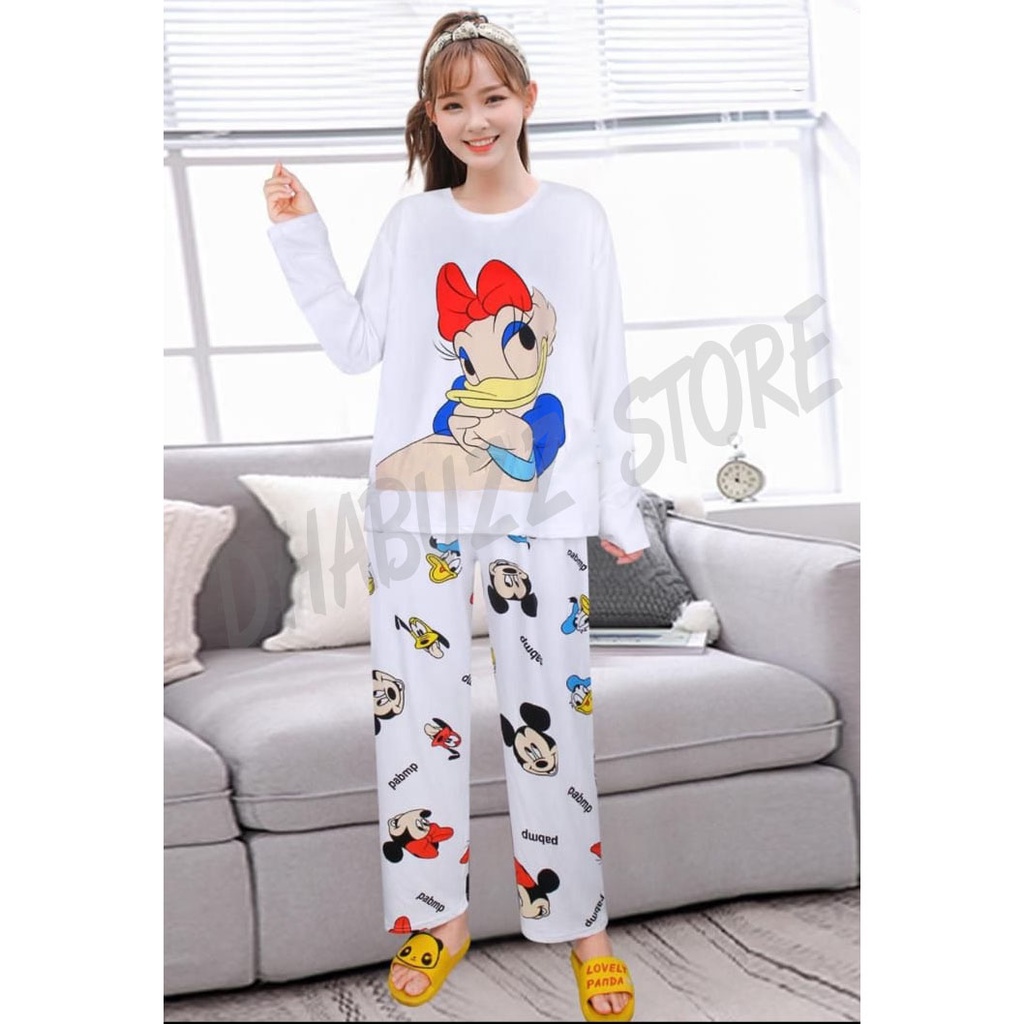 PIYAMA BAJU TIDUR KARTUN WANITA IMPORT