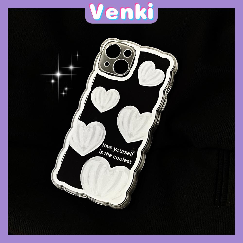 Soft Case Silikon Transparan Anti Slip Shockproof Motif Hati Untuk iPhone 13 Pro Max 12 Pro Max 11 7Plus