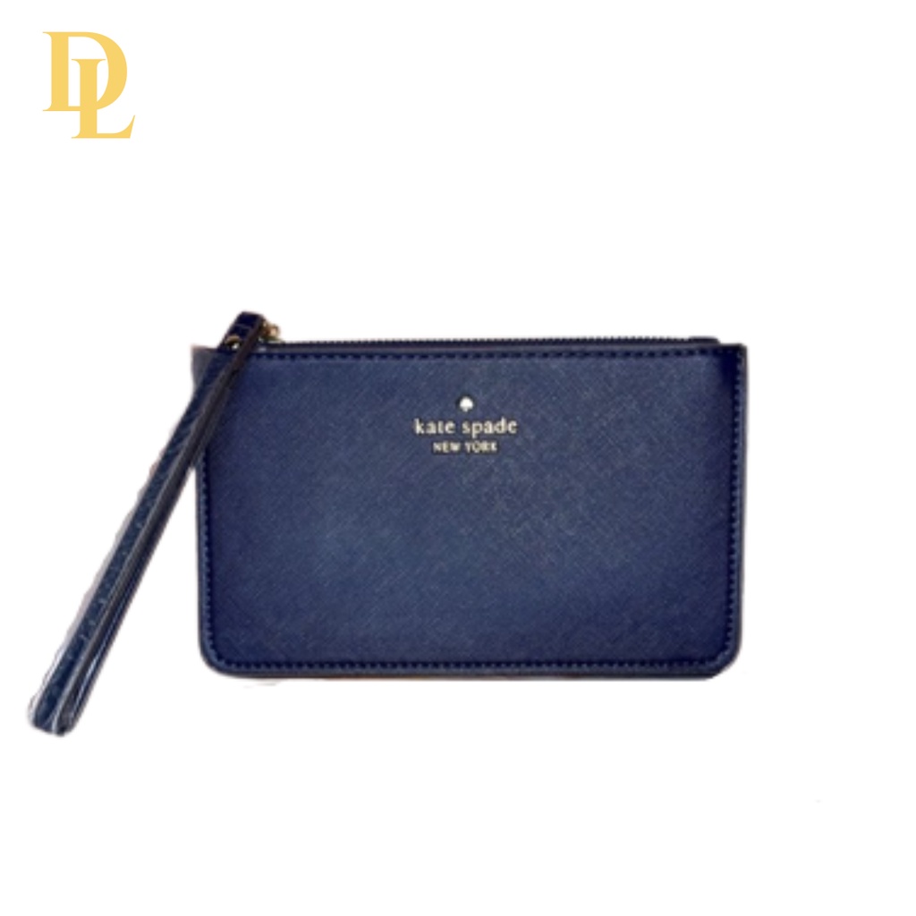 Kate Spade Slim Bee Wristlet / Pouch Navy