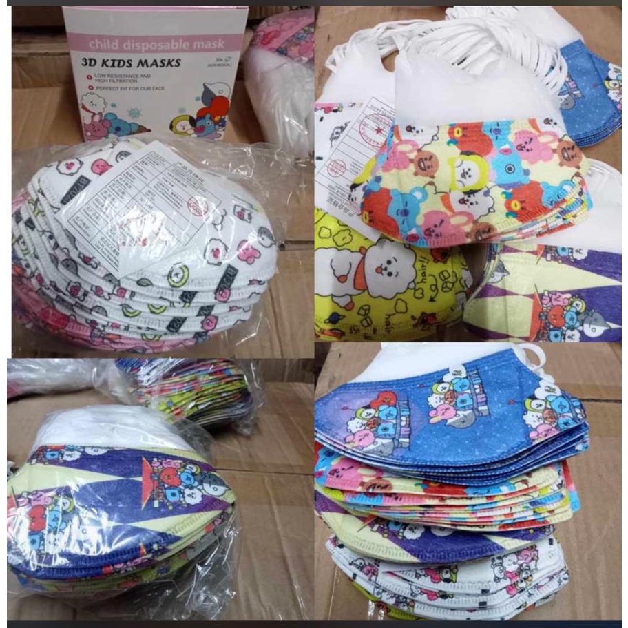 MASKER DUCKBILL ANAK 3PLY DUCKBILL KIDS 3 PLY IMPORT MOTIF KARAKTER