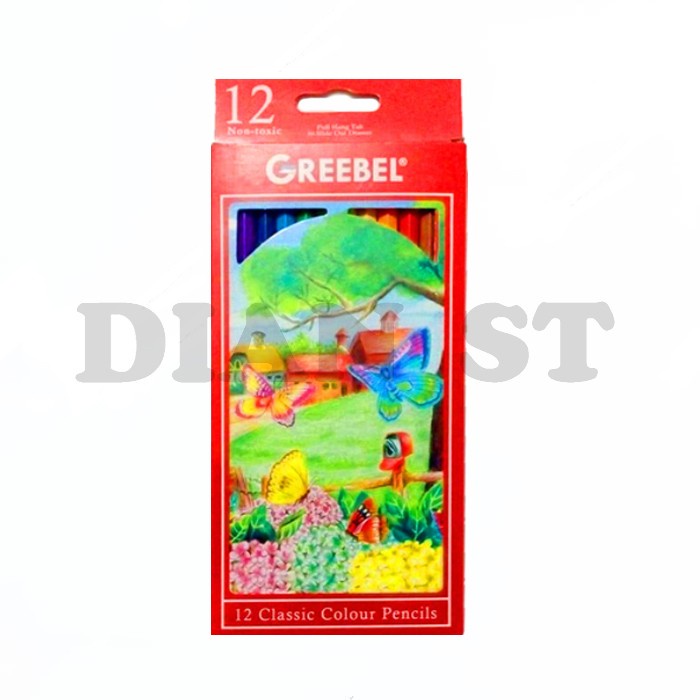 

Cuci Gudang Pensil Warna Greebel 12 Warna Classic Panjang - Pc Terbatas