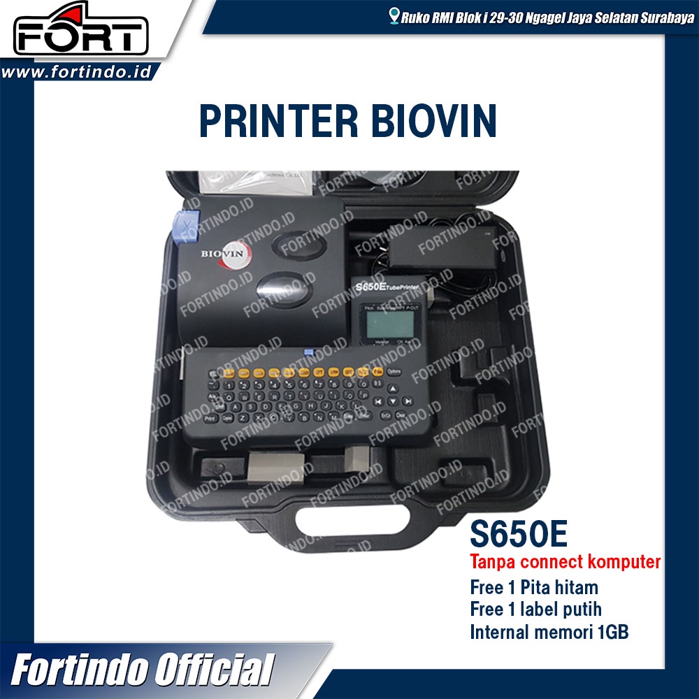 

Printer S650E Marker Tubing Biovin Label Bukan Letatwin Brother cable