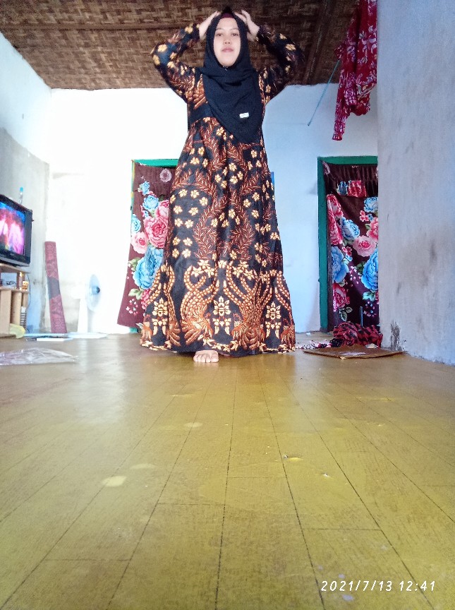 Gamis Batik Exlisive | Garuda Biru Merah | Kacang | Naga |padi | Burung Nuri | Batikputramas1 No Kw