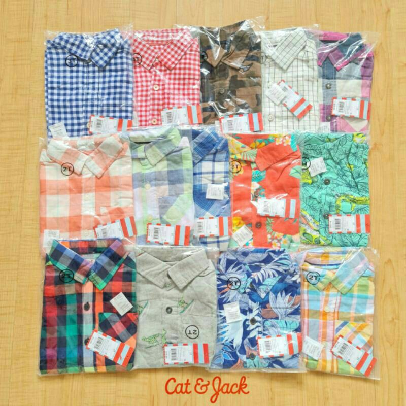 grosir kemeja anak laki cat jack