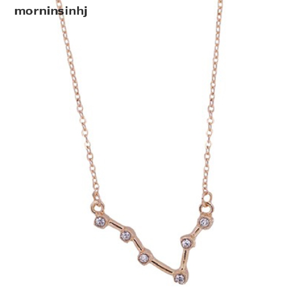 Mornin 3pcs / Set Liontin Kalung Bentuk 12 Zodiak Bahan Kardus Warna Emas