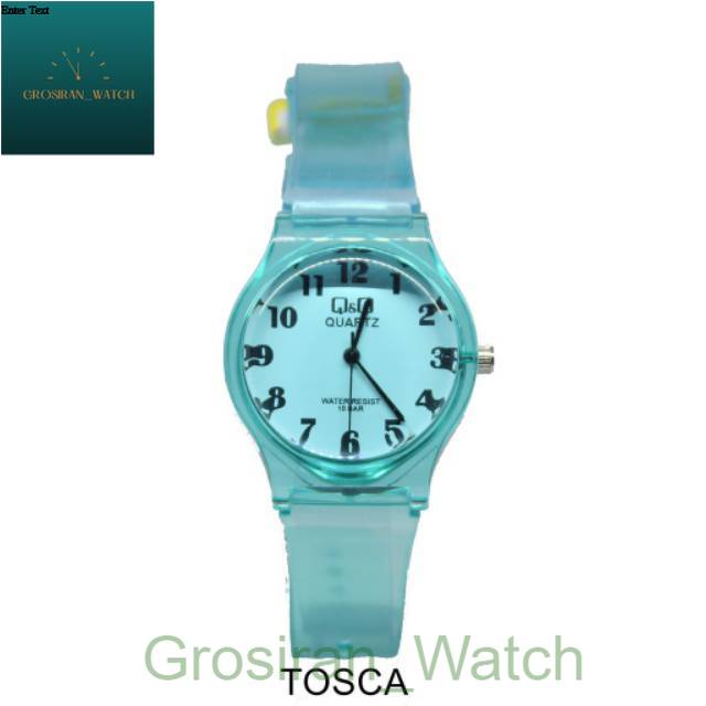 Jam Tangan Pria/Wanita Q&amp;Q Jelly Transparan -16 [G_W]