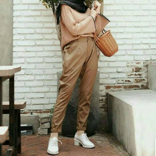 Promo Baggy pants american drill//celana wanita