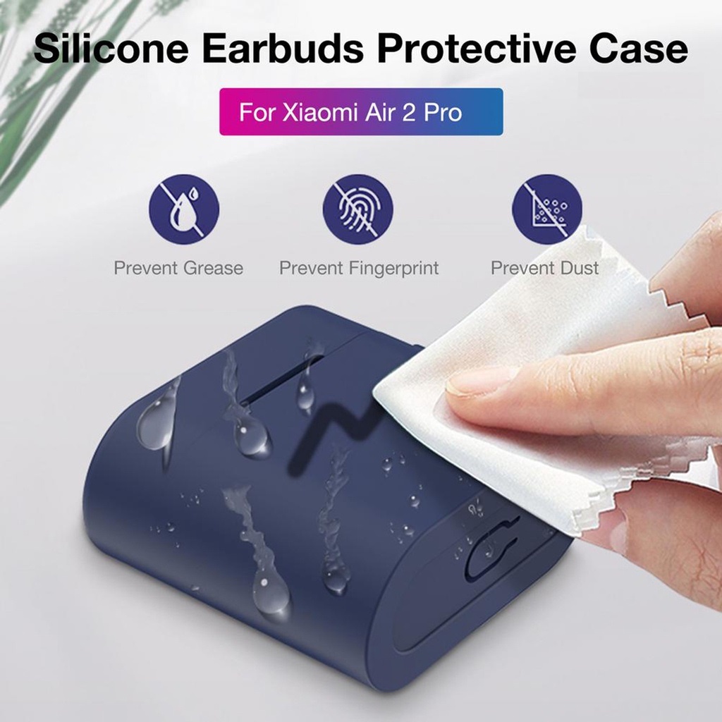 Soft Case Silikon TWS Xiaomi Mi True Wireless Earphones 2s / Mi True Air 2 / 2s + Carabiner