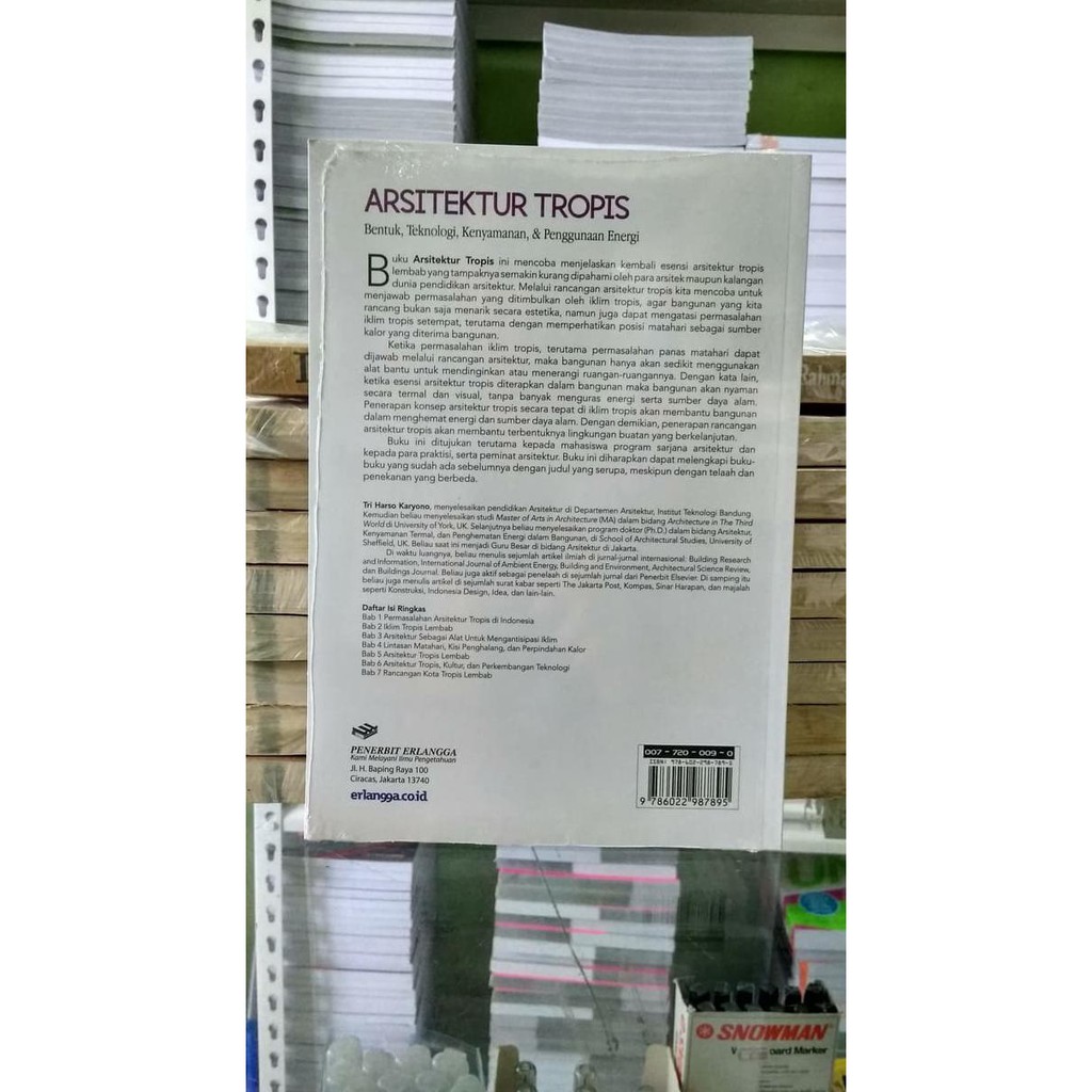 (Terlaris) ORIGINAL ARSITEKTUR TROPIS ERLANGGA QR0367