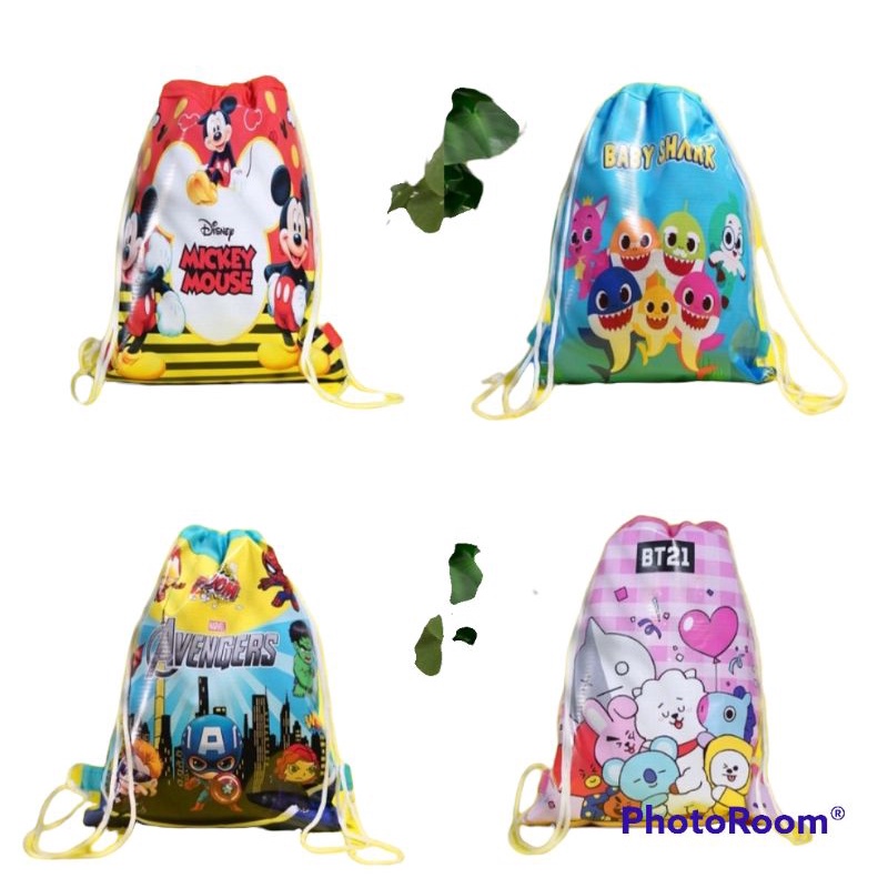 Tas souvenir ultah anak ransel custom/isi 1 pcs