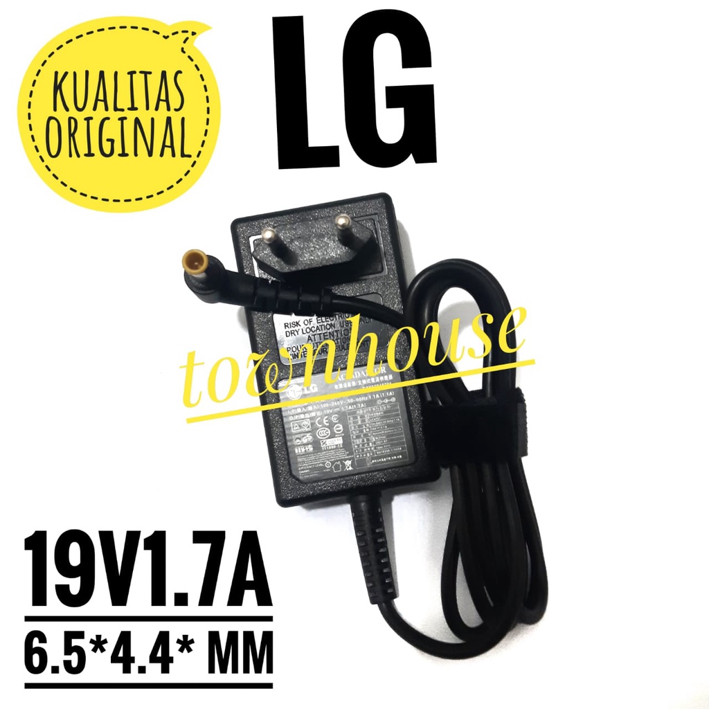 LG Monitor LCD TV AC Adaptor Kabel Catu Daya 32LH510 LCAP21C LCAP25B ADS-45SN-19-3 E225e1s E2251T E2051S