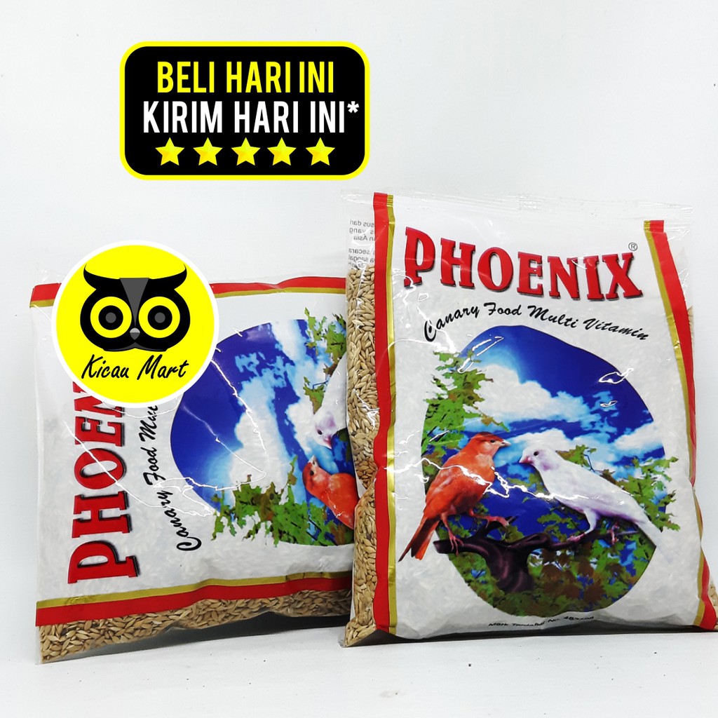 PAKAN MAKANAN HARIAN BURUNG KENARI FINCH MILET MILLET CANARY MULTIVITAMIN PHOENIX PLASTIK PCMVBPH