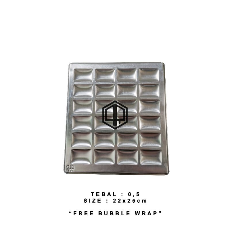 Loyang lidah kucing kotak (PRESS)