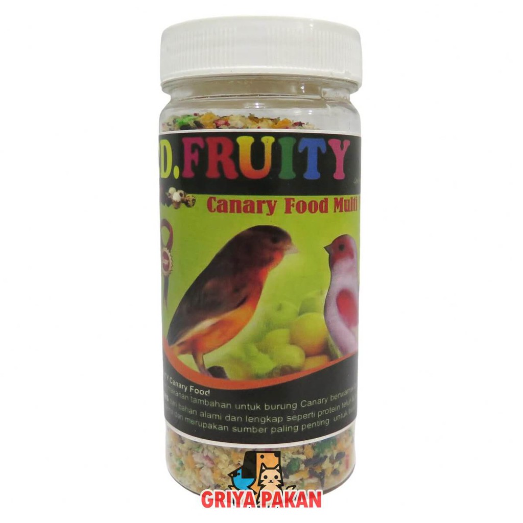 CD Botol Fruity Canary Mahkota Super / pakan multivitamin tambahan burung kenari