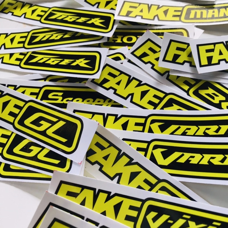 Stiker Racing Herex - Fake Beat Fake Vixion Fake Taxi