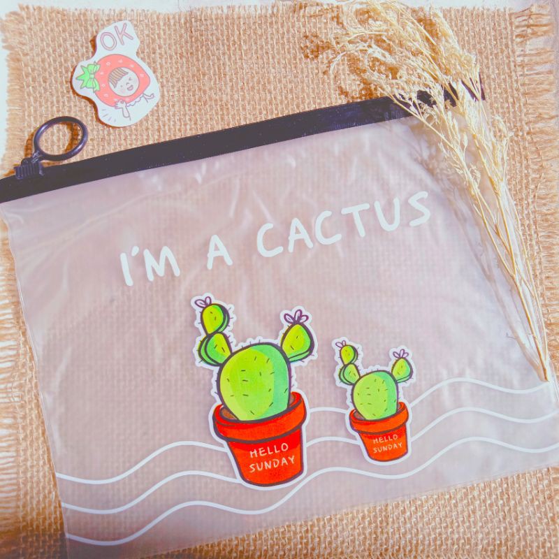 

Zipper Bag Transparan Kaktus - Tempat Pensil