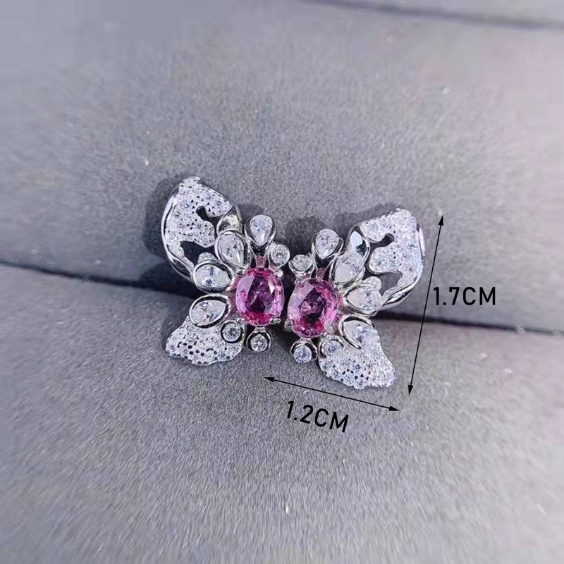 Butterfly Anting Tusuk Desain Kupukupu Hias Kristal Cubic Zircon AAA Mewah Berkilau Untuk Wanita