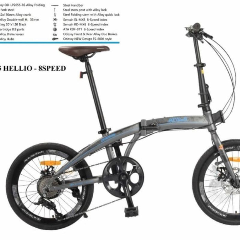 SEPEDA LIPAT ODESSY HELLIO 8SPEED