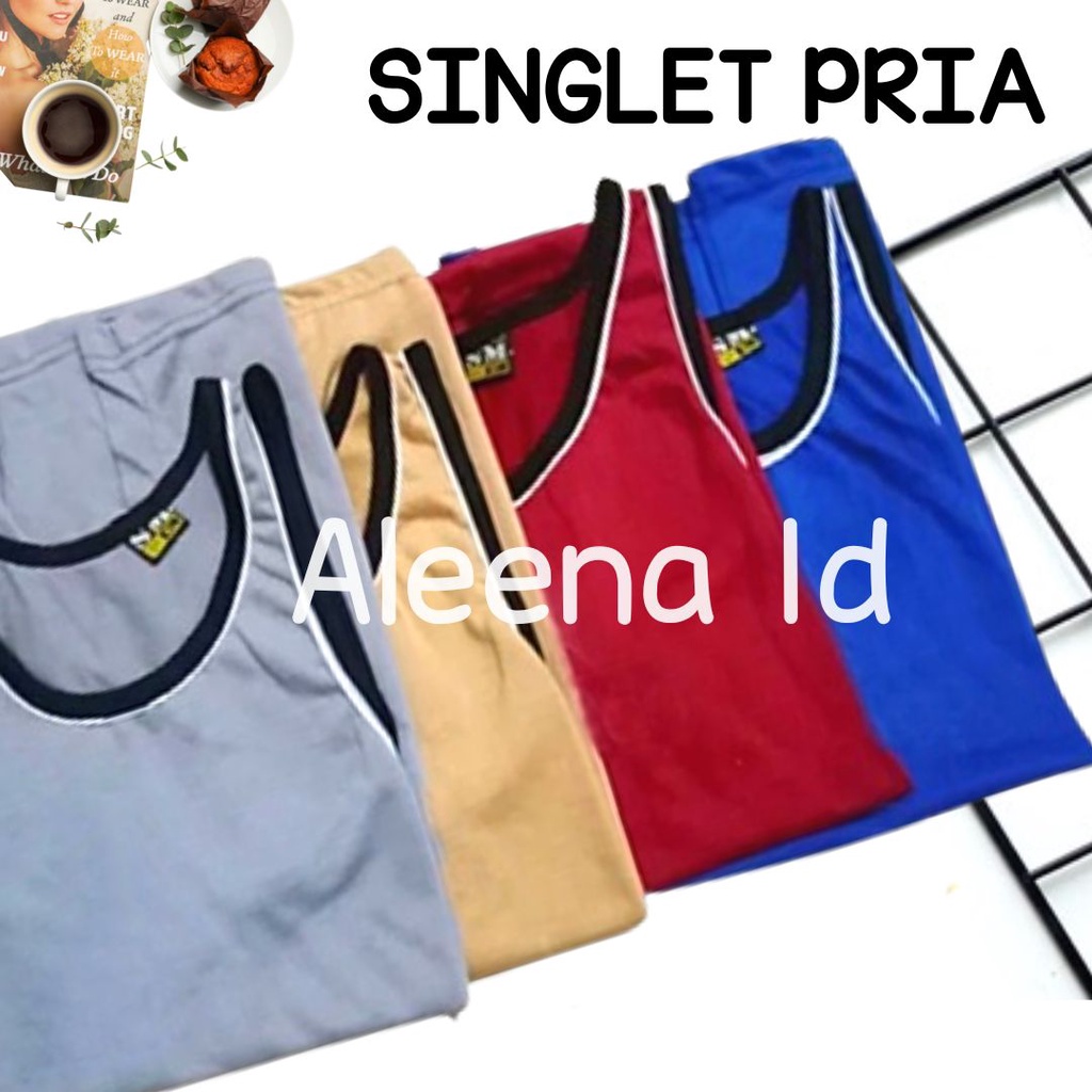 2001 Singlet katun murmerr kaos singlet pria CONAC