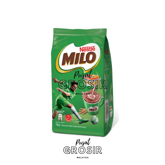 

(BISA COD) Nestle MILO Activ-Go Chocolate Malt Powder (1kg) Malaysia