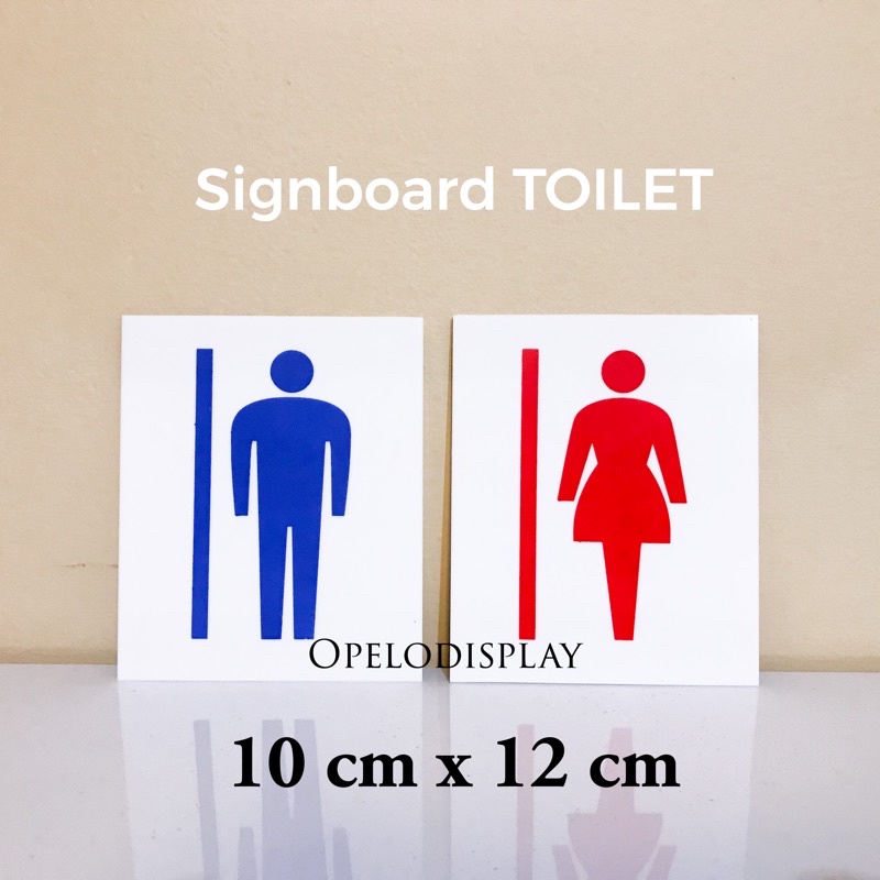 SIGNBOARD TOILET PRIA WANITA