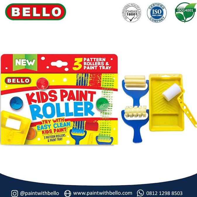 

Stok Baru! Bello Kids Paint Roller Set - Isi 3 Rol Motif Dan 1 Bak Cat Anak Anak Terpercaya
