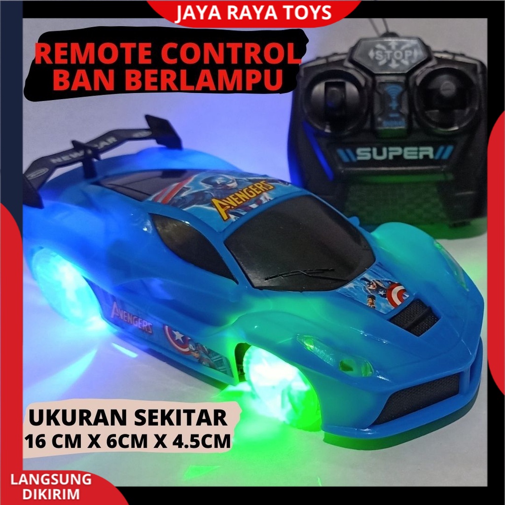 Mobil Remot control Ban Nyala Berlampu RC Sport car Sedan Super Speed