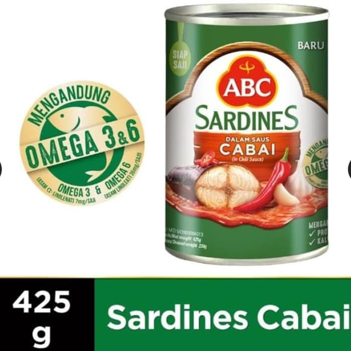 

ABC sardines dalam saus cabai 425g