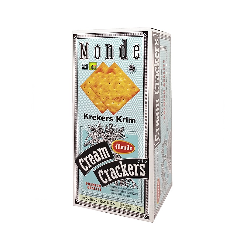 

Monde - Premium Quality CREAM CRACKERS - 180g BOX