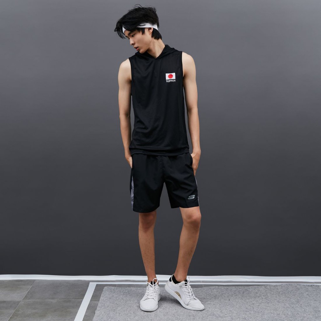 DONSON Sportswear Hoodie Singlet Sleeveless Tank Top Japan Nippon Black