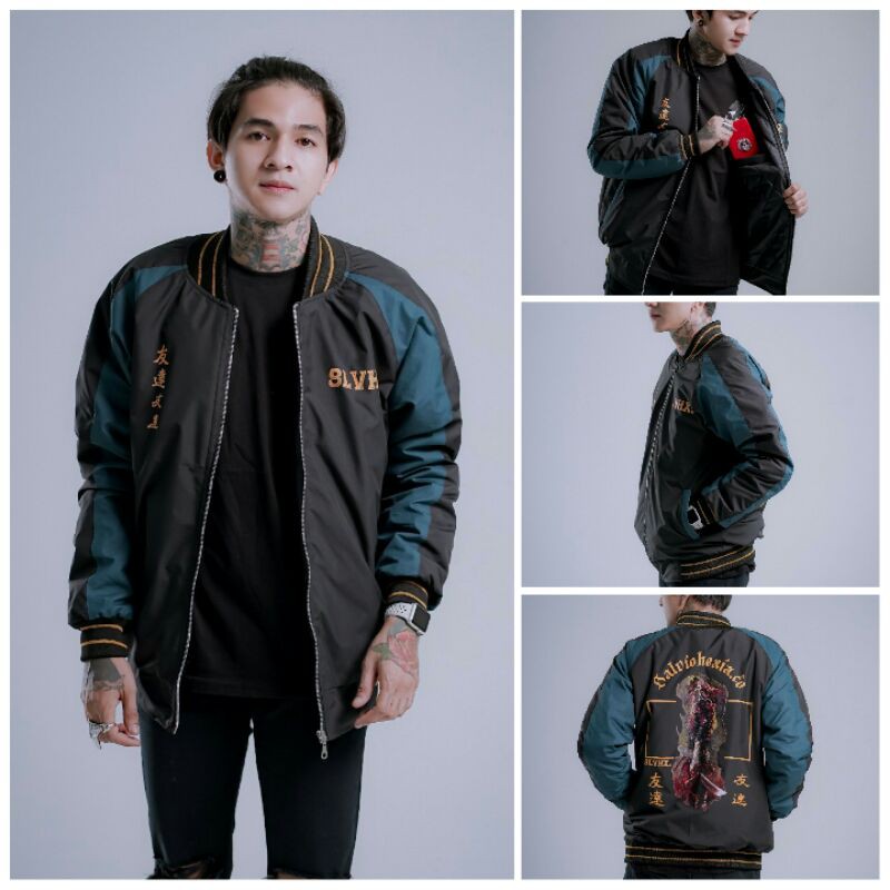 jaket bomber sukajan original salvio hexia