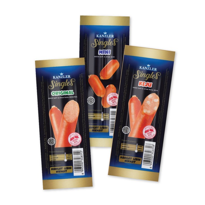

Kanzler Sosis Singles Original/keju/mini 65Gr