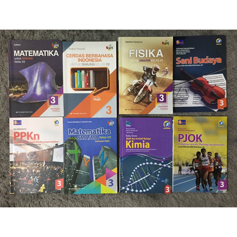 

BUKU PAKET SMA KELAS 3 XII 12 IPA BIOLOGI KIMIA PPKN ERLANGGA PRELOVED TERBARU 2020 2021