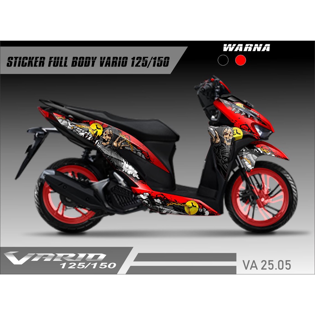 (COD) TERBARU Decal Sticker Honda Vario New 125 150 Full body - Stiker Skotlet Modifikasi All New Va