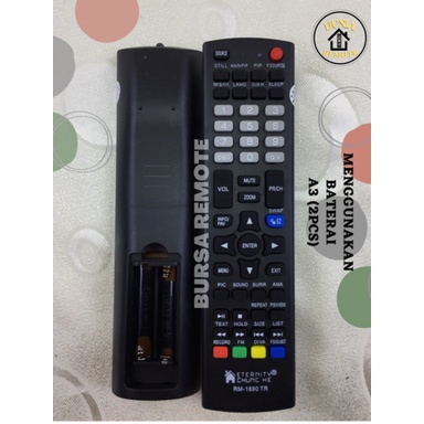 Remot Remote TV Polytron Cinemax Bazzoke XCEL multi 1890 tanpa setting grade ori