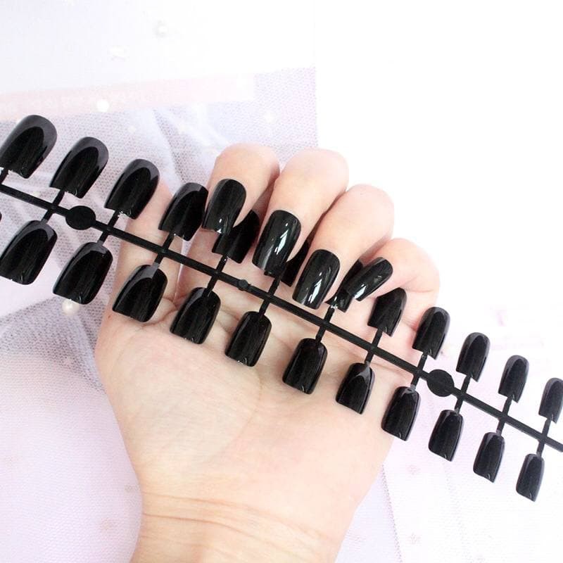 Fake Nails kuku01 Art tips Matte Nude Coffin Ballerina Drop shaped Press On Fake full cover 24pc