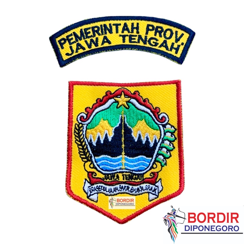 BORDIR PROVINSI JAWA TENGAH | BED PROVINSI JAWA TENGAH | BED JAWA TENGAH | BORDIR JAWA TENGAH | LOGO