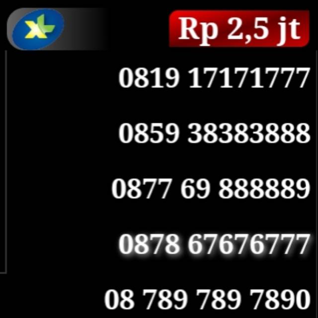 Nomor nomor cantik perdana xl hoki keberuntungan