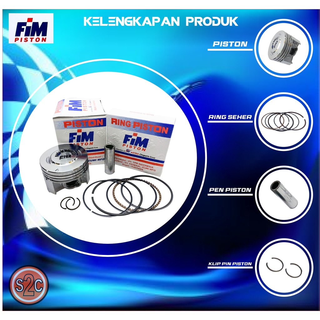 PISTON KIT JUPITER Z VEGA R NEW FIM45 PIN 13 FIM 45-1